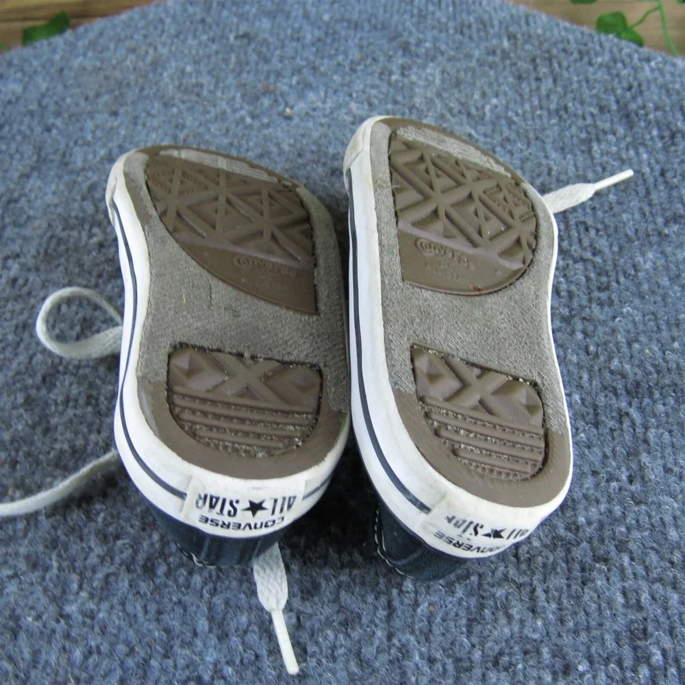 Converse Boys Sneaker Low Top Sz‎ T 6 Medium Black Fabric Lace Up